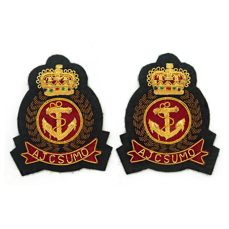 源頭廠家立體印度繡新款金屬絲繡花章服裝箱包輔料批發可設計